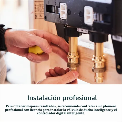 Vista 7 de Moen TS3302BL - Controlador de sistema de agua digital inteligente de 2 salidas para válvula de ducha termostática, en color negro mate