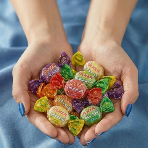 Vista 6 de Fruit Slices Jelly Candy - Bolsa de 12.3 onzas envueltas individualmente