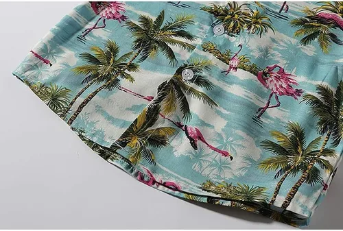 Vista 6 de Camisa tejida de manga corta con estampado de dinosaurio de un bolsillo para niño