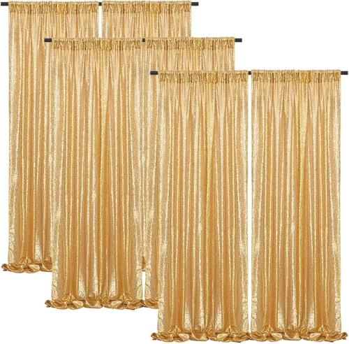 Vista 49 de B-COOL Cortinas de Fondo de Lentejuelas Azul Bebé 2 Piezas 2ftx8ft Fotografía para Fiestas Fondo Brillante Cortinas para Prom Bodas Baby Shower