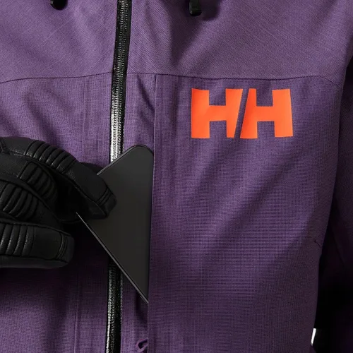 Vista 4 de Helly-Hansen Powderqueen 3.0 - Chaqueta de esquí impermeable para mujer