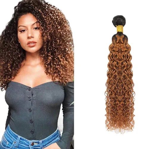 Vista 58 de 300g 1B27 Human Hair Bundles Honey Blonde Bundles Human Hair 10A Brazilian Virgin Remy Hair Extensions 8 10 12 Inch