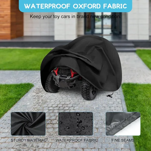 Vista 4 de Funda grande para coche de juguete tipo camión para niños, cubierta resistente impermeable 420D para ruedas de potencia, cubierta protectora