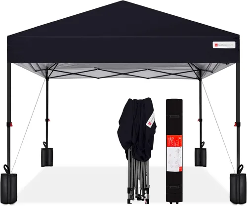 Vista 33 de Best Choice Products Carpa Toldo Desplegable de 10x10 pies para Instalación de 1 Persona, Refugio Portátil Instantáneo con Botón de 1 Toque