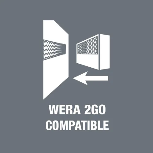 Vista 20 de Wera 05004281001 8009 Zyklop Pocket Set 2, juego de trinquete, 18 piezas