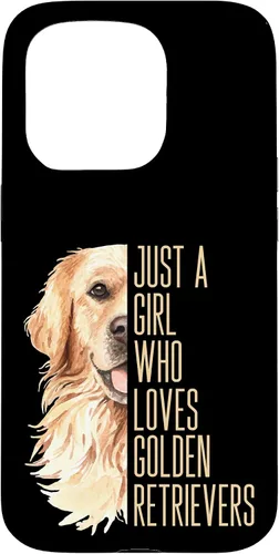 Vista 14 de Cute Golden Retriever - Just a Girl who Loves Goldens Case for iPhone 17
