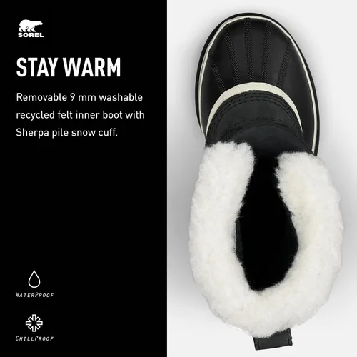 Vista 4 de SOREL - Botas Caribou impermeables para invierno, para mujer