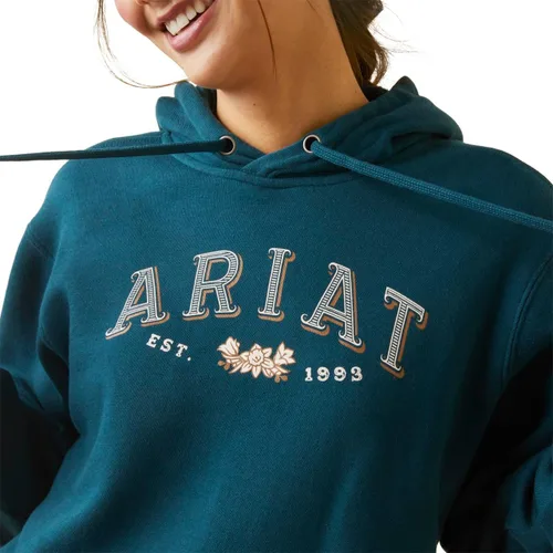 Vista 6 de Ariat Sudadera con capucha para mujer, Azul Marino Eclipse