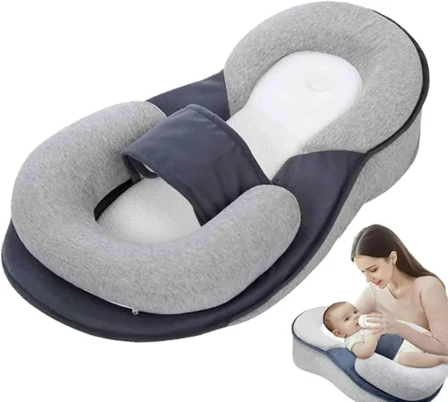 Vista 6 de Almohada de Reposo para Bebé Cojín para Reflujo Almohada para Lactancia, Alimentación con Biberón, Tiempo Boca Abajo