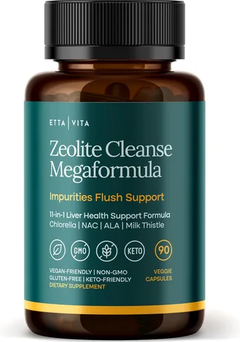 Vista 9 de Limpieza, desintoxicación y reparación del hígado - Suplemento de desintoxicación de zeolita para la salud intestinal, cognición y energía natural