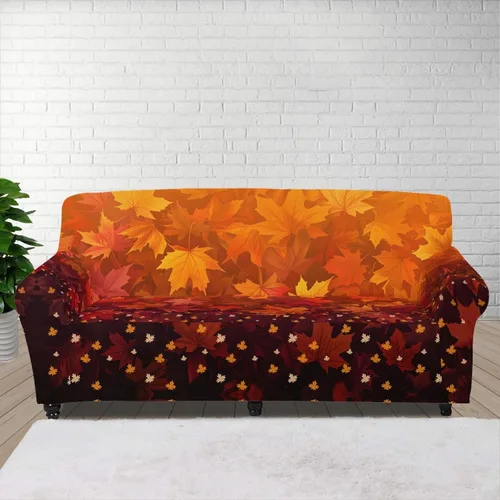 Vista 85 de Horeset Funda elástica para silla con diseño de flores hippie otoñales, funda para sofá, lavable, protección de muebles con espuma antideslizante