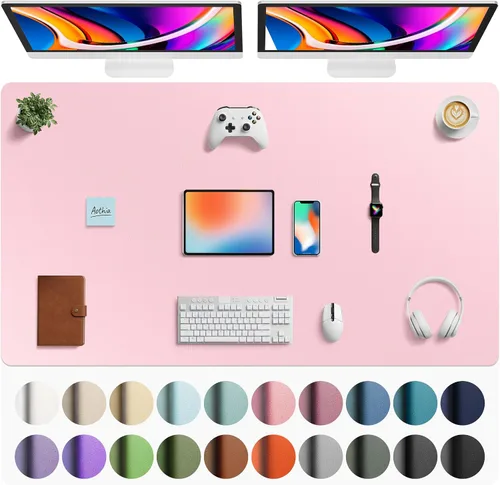 Vista 187 de Aothia - Protector de escritorio de cuero sintético grande, base antideslizante para mouse y superficie para escribir, impermeable, fácil de Agua