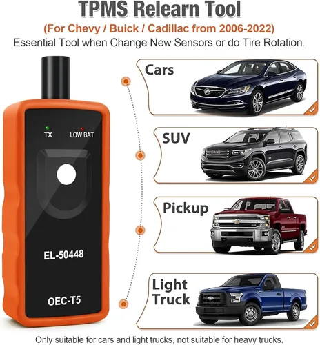 Vista 2 de JDIAG EL-50448 Herramienta de restablecimiento TPMS para el sistema de monitoreo de presión de neumáticos automático de GM, sensor de activación