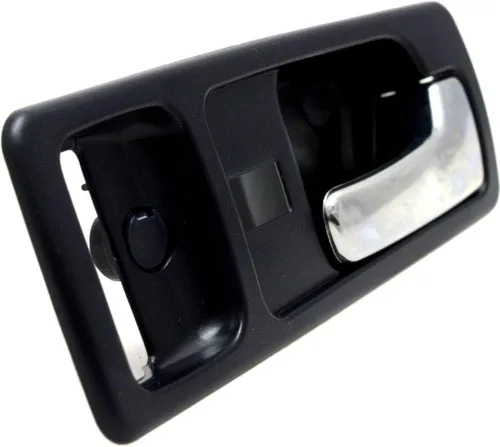 Vista 4 de Garage-Pro Juego de manijas de puerta interior compatibles con Honda Accord 1990-1993 Bisel azul oscuro con palanca cromada, con orificio