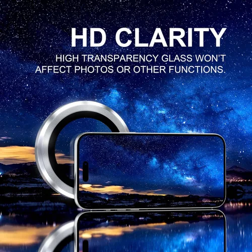 Vista 91 de Choiche Compatible para iPhone 16 Pro/iPhone 16 Pro Max Protector de Lente de Cámara, Vidrio Templado 9H Protector de Pantalla de Cubierta de Cámara