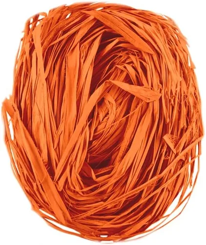 Vista 4 de Raffia Fibra de hilo largo para artes y manualidades, manojo mediano de 2 onzas (verde)