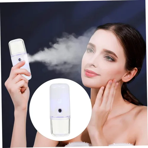 Vista 5 de 1 unidad USB recargable nanómetro humidificador facial portátil de mano pulverizador dispositivo de humedad para mujeres y niñas para viajes