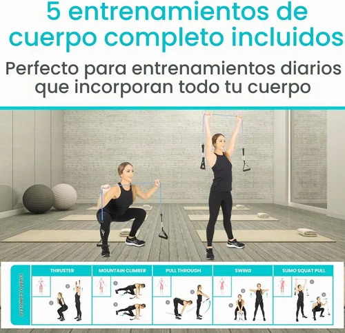 Vista 7 de Vive Póster de entrenamiento de banda de resistencia