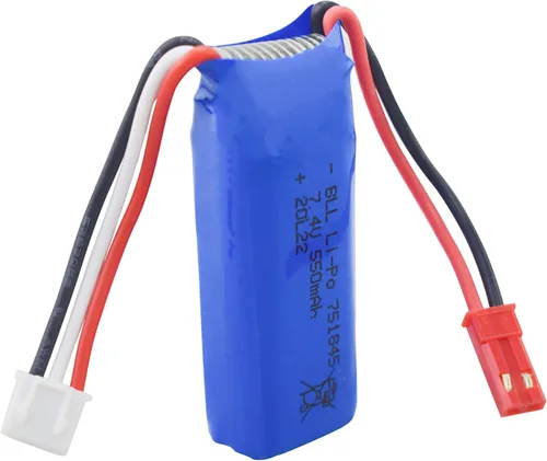 Vista 7 de sea jump Batería de litio de 7.4V 550mAh para wltoys K969 K979 K989 K999 P929 P939 284131 Accesorios de coche RC de alta velocidad Batería de litio