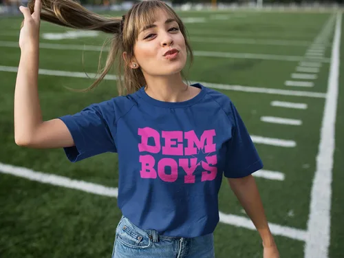 Vista 2 de Expression Tees Dem Boys Hot Pink Dallas - Body de una pieza y camiseta para niños pequeños