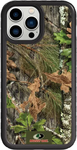 Vista 40 de cellhelmet Mossy Oak Agua Yellowfin Funda de doble capa en morado lila diseñada para iPhone 13 Pro Max a prueba de golpes y caídas, duradera