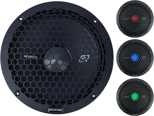 Vista 2 de Memphis Audio SRXP10V2 SRX Pro 10" 500w 4 ohmios Altavoz de coche de rango medio con LED Midbass