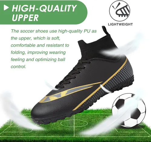 Vista 2 de CBUSTER Soccer Cleats Mens Women Outdoor Soccer Shoes for Big Boy AG TF