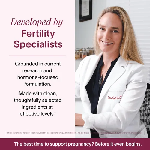 Vista 5 de Ladywell Fertilidad + Salud del óvulo Apoyo de fertilidad Salud ovárica, calidad del óvulo, apoyo para el bienestar de la ovulación