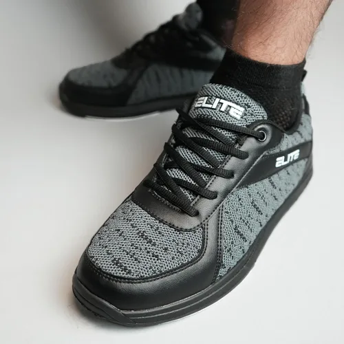 Vista 5 de ELITE Pinnacle Athletic - Zapatos de bolos con cordones para hombre con suela deslizante universal para jugadores diestros o zurdos