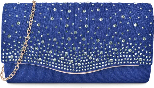 Vista 17 de TINDTOP - Bolsos de mano para mujer, formales para noche, de ante, con hombro, tipo sobre, para fiesta, bolsos cruzados, para boda, cóctel, bailes