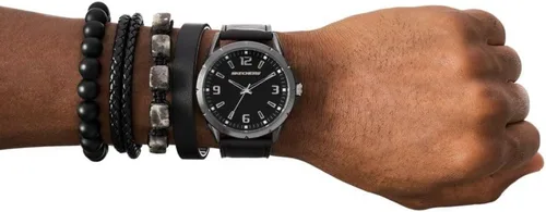 Vista 4 de Skechers Set de Regalo para Hombre con Reloj y Pulsera Apilable o Correa Intercambiable