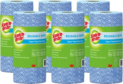 Vista 4 de Paños para fregar y limpiar Scotch-Brite Dobie, paños de esponja para limpiar la cocina, el baño y el hogar, el paño para fregar y limpiar Dobie
