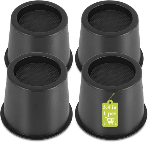 Vista 19 de Paquete de 12 elevadores de muebles de 1 pulgada, elevadores de cama ajustables resistentes para mesa, escritorio, sofá, silla, gabinete, marco