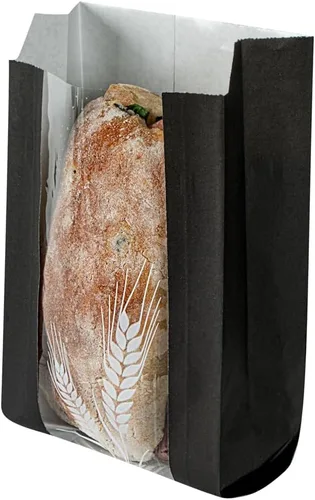 Vista 9 de Restaurantware Bag Tek - Bolsas de papel para pan de 4.5 x 2.5 x 8.5 pulgadas, 100 bolsas de papel de baguette a prueba de grasa, microperforadas