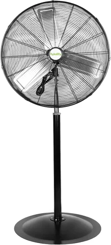 Vista 14 de hykolity Ventilador oscilante de pedestal de alta velocidad de 18 pulgadas con 3 velocidades, ventilador de metal resistente de 3850 CFM con aspas