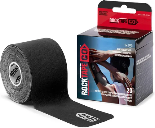 Vista 16 de RockTape Go Cinta adhesiva de kinesiología precortada extra adhesiva (beige)