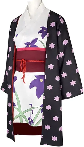 Vista 4 de TYOIGU Shanks - Disfraz de cosplay de Nico Robin, conjunto de kimono para adultos