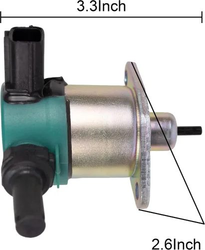 Vista 3 de Solenoide de apagado de combustible de 12 V 17208-60015 17208-60016 17208-60017 17208-60010 compatible con Kubota V1205 V1505 V1305 D1105 D1005