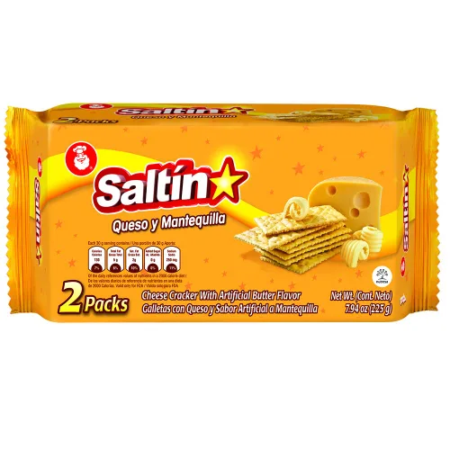Vista 3 de Saltin Noel - Galletas de queso y mantequilla Mezcla perfecta de queso y mantequilla 7.93 onzas (paquete de 4)
