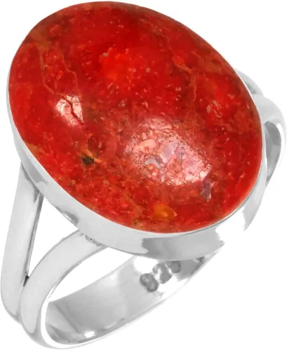 Vista 59 de Anillo hecho a mano de plata de ley 925 genuina grueso con piedras preciosas naturales ágata, cuarzo rosa, lapislázuli, ámbar ovalado, joyería