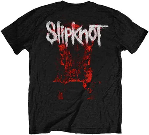 Vista 2 de Slipknot Devil Single - Logo Blur (impresión trasera) Slim Fit T-Shirt Negro, M, Negro