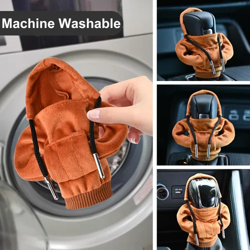 Vista 11 de Sudadera con capucha para palanca de cambios de automóvil, accesorios interiores de automóviles, camisa con capucha de moda, divertida perilla