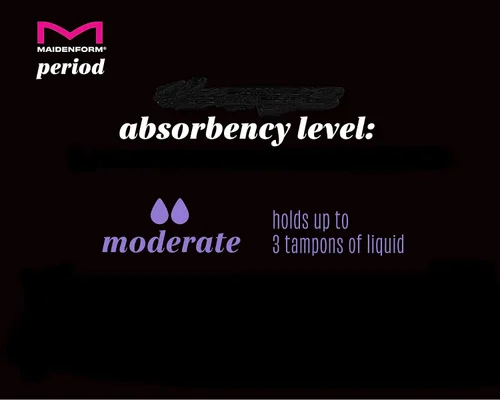 Vista 5 de Maidenform Ropa interior hipster para mujer, absorción moderada, paquete de 3