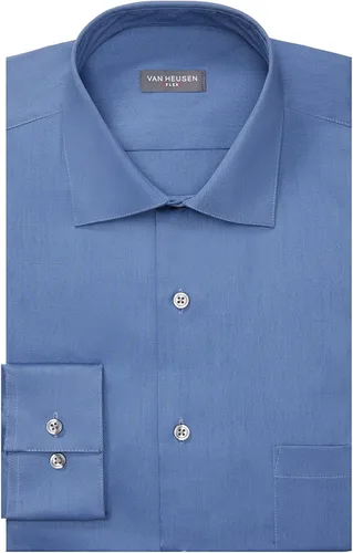 Vista 3 de Van Heusen - Camisa de vestir, corte regular, cuello flexible, elástica, lisa, para hombre