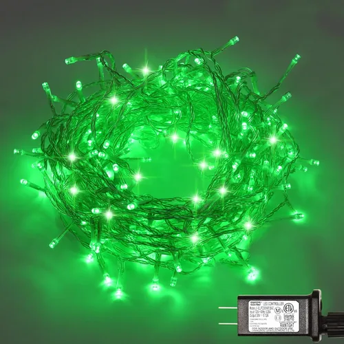 Vista 14 de Cadena de luces rosa para exteriores, decoraciones de San Valentín, 8 modos de luces de hadas de Navidad, enchufe para árbol del dormitorio