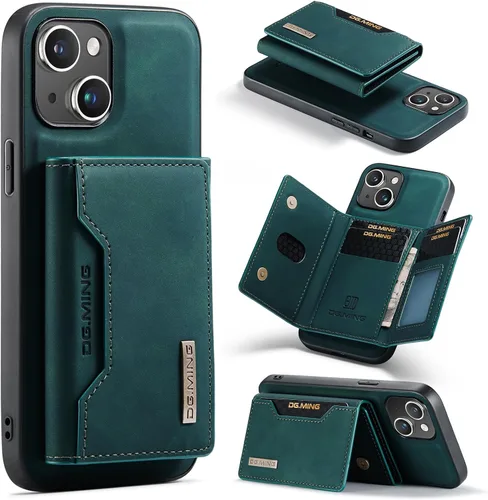 Vista 18 de Fundas de cuero tipo cartera para teléfono compatibles con iPhone 14 Pro Max con tarjetero para hombres de 6.7 pulgadas, contraportada desmontable 2