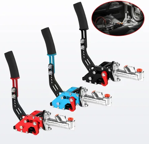 Vista 7 de Universal Racing Freno de mano hidráulico Drift E-Brake Manija de estacionamiento Freno de emergencia Palanca de engranajes Negro