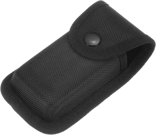 Vista 3 de HARFINGTON Funda de nailon para cuchillos de bolsillo de 5.1" x 2.9", horizontal y vertical, con presilla para cinturón, bolsa multiherramienta