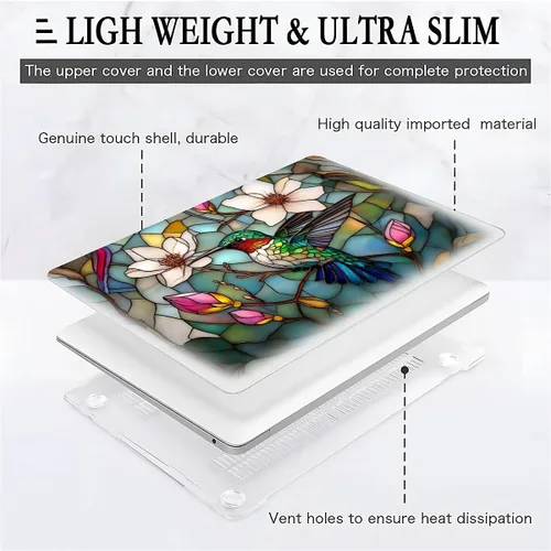 Vista 6 de Funda para computadora MacBook Pro de 13 pulgadas, modelo A1425/A1502, modelo A1425/A1502, diseño de primera calidad, funda rígida para laptop 3D