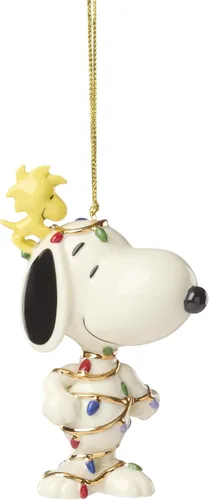 Vista 22 de Lenox 897746 Figura Iluminada de Navidad de Peanuts, Decoraciones de Navidad, Decoración